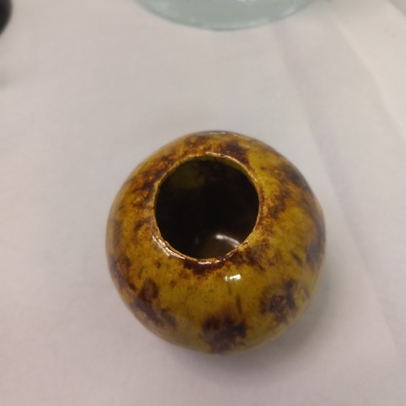 Mgt Miniature Dripping Glaze Vase Hand-Painted Porcelain Vintage Collectible - Picture 2 of 7